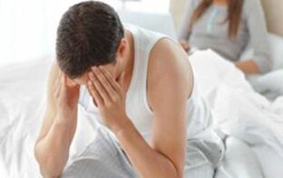 A man experiencing potency problems